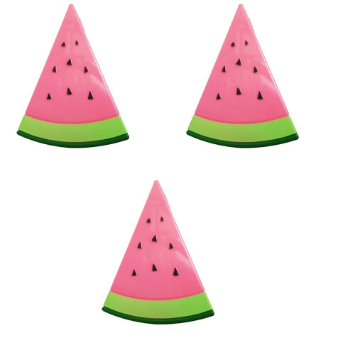 3Pièces Pinces Plastiques Antiglisse Couleur Pastèque 2