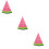 3Pièces Pinces Plastiques Antiglisse Couleur Pastèque 9