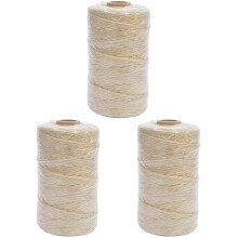 3Pièces Ficelle En Jute Naturelle Beige Pour Artisanat Jardinage