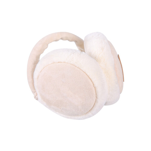 2Pièces Cache-Oreilles Pliables Beige, Et Respirants Pour L'hiver