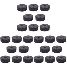 24PiĂšces Rondelles Feutrine Pour Cymbales Et Guitare Gris Amortisseurs