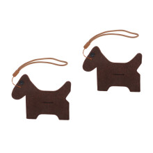 2Pièces Porte- Feutre Marron Portable Avec Lanière Extérieur