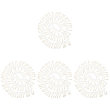 4PiĂšces Bordure De Perles Blanche Pour Couture DIY DĂ©coration ĂlĂ©gante