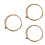 3Ensembles Cordes Guitare Acoustique Bronze Phosphore Marron Clair 1