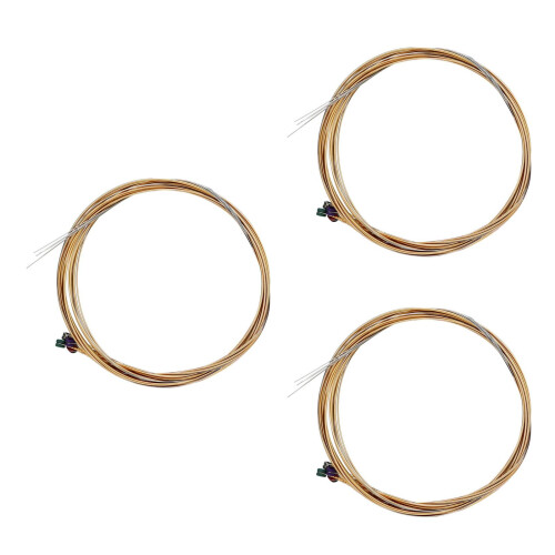 3Ensembles Cordes Guitare Acoustique Bronze Phosphore Marron Clair