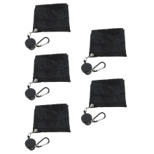 5Pièces Chiffons Réutilisables Golf Portable Noir