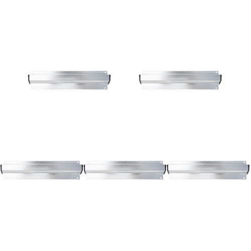 5Pièces Support Tickets Cuisine Aluminium Argent Adhésif