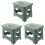 3Pièces Tabourets Pliants Enfants Avec 1