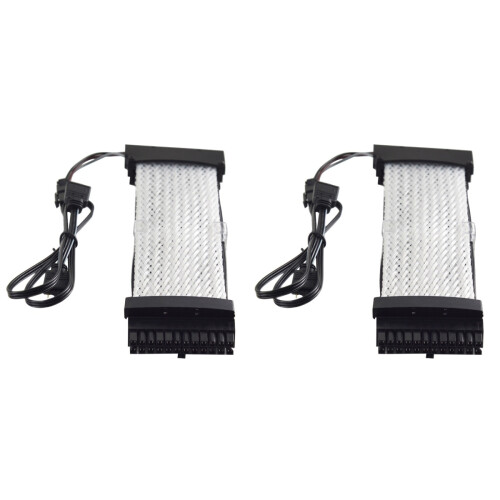 2Pièces Câbles Extension Rgb 24Pin Atx Argb Sync