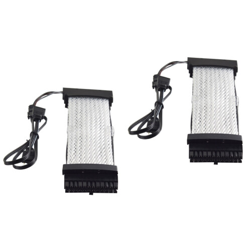 2Pièces Câbles Extension Rgb 24Pin Atx Argb Sync 2