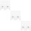 300Pièces Fixations Blanches Compactes Pour LED Décoratifs 8