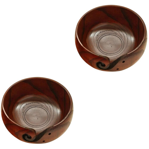 2Pcs Multi Crochet Storage Container Yarn Bowl Keeps Yarn Tidy 2