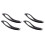4Pièces Pince À Sourcils Noir Pointe Biseautée Beauté 9