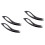 4Pièces Pince À Sourcils Noir Pointe Biseautée Beauté 11