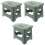 3Pièces Tabourets Pliants Enfants Avec 2