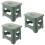 3Pièces Tabourets Pliants Enfants Avec 6