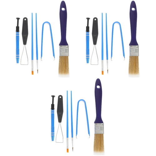 3Ensembles Kit Brosse Clavier Multi Couleurs Pinceur Lubrifiant 2