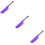 3Pièces Spatules Silicone Pour Violet Cake Crème Confiture 9