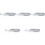 5Pièces Support Tickets Cuisine Aluminium Argent Adhésif 2