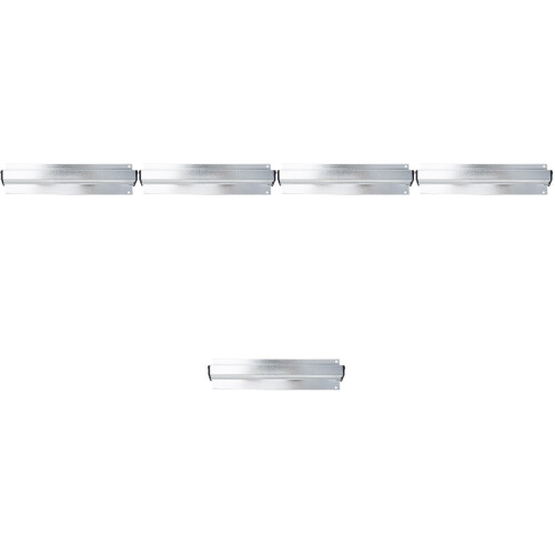 5Pièces Support Tickets Cuisine Aluminium Argent Adhésif 2