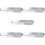 5Pièces Support Tickets Cuisine Aluminium Argent Adhésif 7