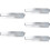5Pièces Support Tickets Cuisine Aluminium Argent Adhésif 9