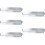 5Pièces Support Tickets Cuisine Aluminium Argent Adhésif 10