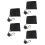 5Pièces Chiffons Réutilisables Golf Portable Noir 6