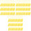 300Pcs Yellow Self-Locking Plastic Label Cable Ties for Cable Fixing 2