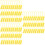 300Pcs Yellow Self-Locking Plastic Label Cable Ties for Cable Fixing 6