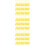 300Pcs Yellow Self-Locking Plastic Label Cable Ties for Cable Fixing 7