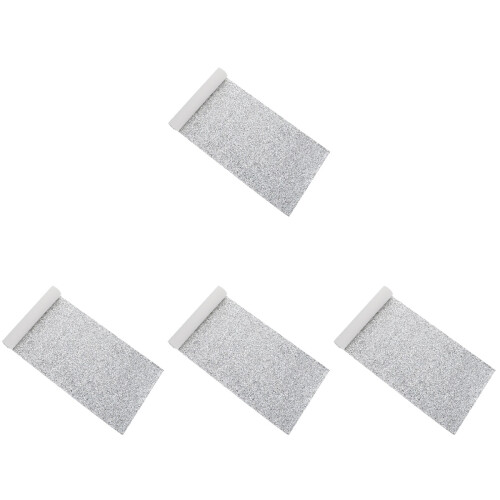 Cuir À Paillettes Argentées Pour Ornements 1