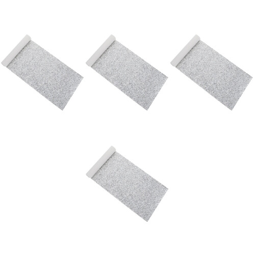 Cuir À Paillettes Argentées Pour Ornements 2
