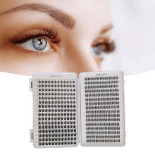 Gemischte Einzelwimpernclusters 11-13 mm Synthetische Faux-Wimpernverlängerungen