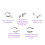 84 Clusters 14mm D Curly Black Eyelashes 3ml Glue 12