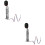 2Pièces Feu Mini Métallique Décor Scène Réaliste 5