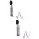 2Pièces Feu Mini Métallique Décor Scène Réaliste 6