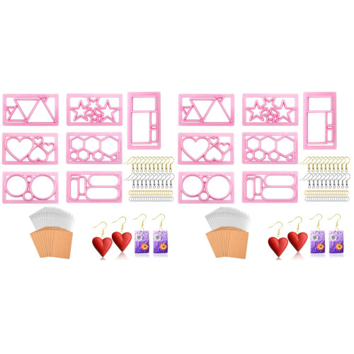 2Ensembles Kit Coupeurs Argile Polymère Coloré Outil Bijoux Faits Main