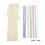 Openable Silicone Drinking Straws 9.8in Reusable Washable with Storage Box 2