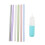 Openable Silicone Drinking Straws 9.8in Reusable Washable with Storage Box 16
