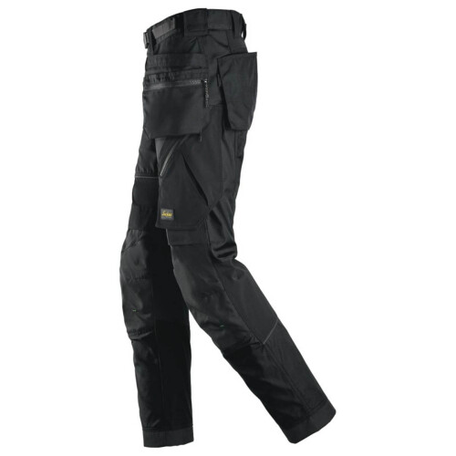 snickers Snickers Work Trousers Mens Regular Fit Black Stretch Multi Pockets 33W 32L 1