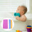 8Pièces Serviettes Enfants Bambou Absorbantes Assorties 10