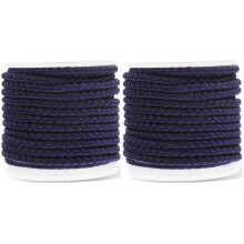 2 Stuks Blauwe Knutsel Touw Polyester Katoen Voor Geschenkzak Handvat