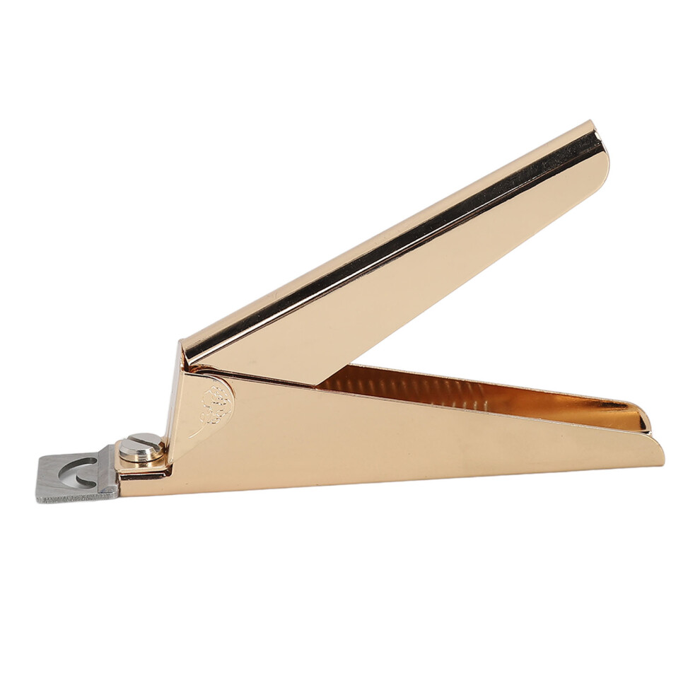 Gold Stainless Steel False Nail Tip Clipper U Shape Manicure Tool