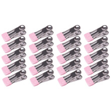 20Pièces Pinces À Linge Métal Antidérapantes Rose Résistantes Au Vent