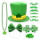 2Ensembles Ensemble Vert Shamrock Collier Bracelet Lunettes 2