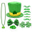 2Ensembles Ensemble Vert Shamrock Collier Bracelet Lunettes 8