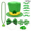 2Ensembles Ensemble Vert Shamrock Collier Bracelet Lunettes 9