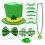 2Ensembles Ensemble Vert Shamrock Collier Bracelet Lunettes 10