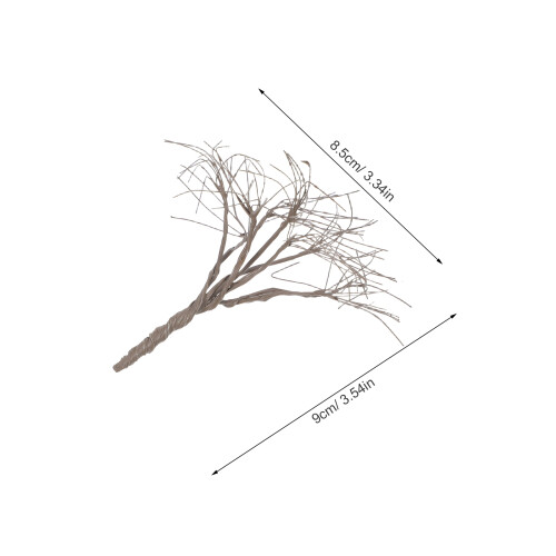 10Pièces Branches Miniatures Pour Diorama Paysage 1